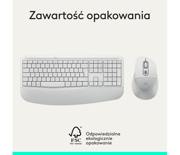 Logitech Signature Comfort Plus MK880 biały - 1533425 - zdjęcie 16